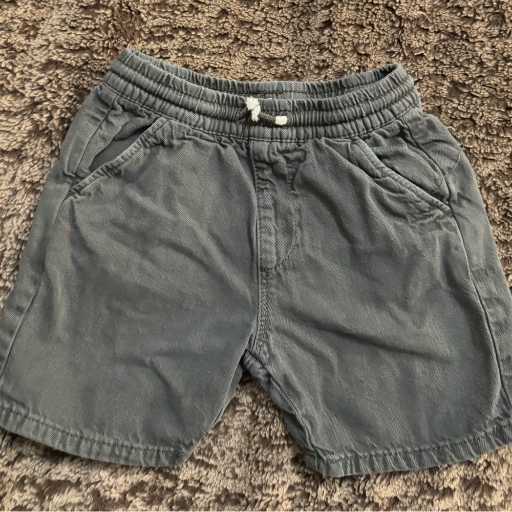Zara Gray Flat Front Shorts Casual Lightweight